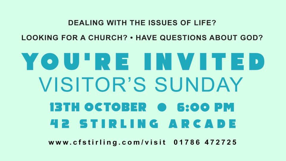 CalvaryStirling's tweet photo. THIS SUNDAY! Join us for our Visitor’s Sunday. Find out who we are. We’ll discuss the Gospel, the inerrancy of scripture, life topics and more! Have questions? Bring them and let’s talk! 6pm #TheCrossing #stirlingarcade #calvaryfellowshipstirling #stirlingchurch https://t.co/FoveEd219S