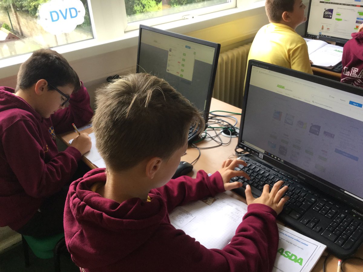 Using the @asda website to help us with our formal multiplication in Year 6 today #mathsisfun #shoppinglists