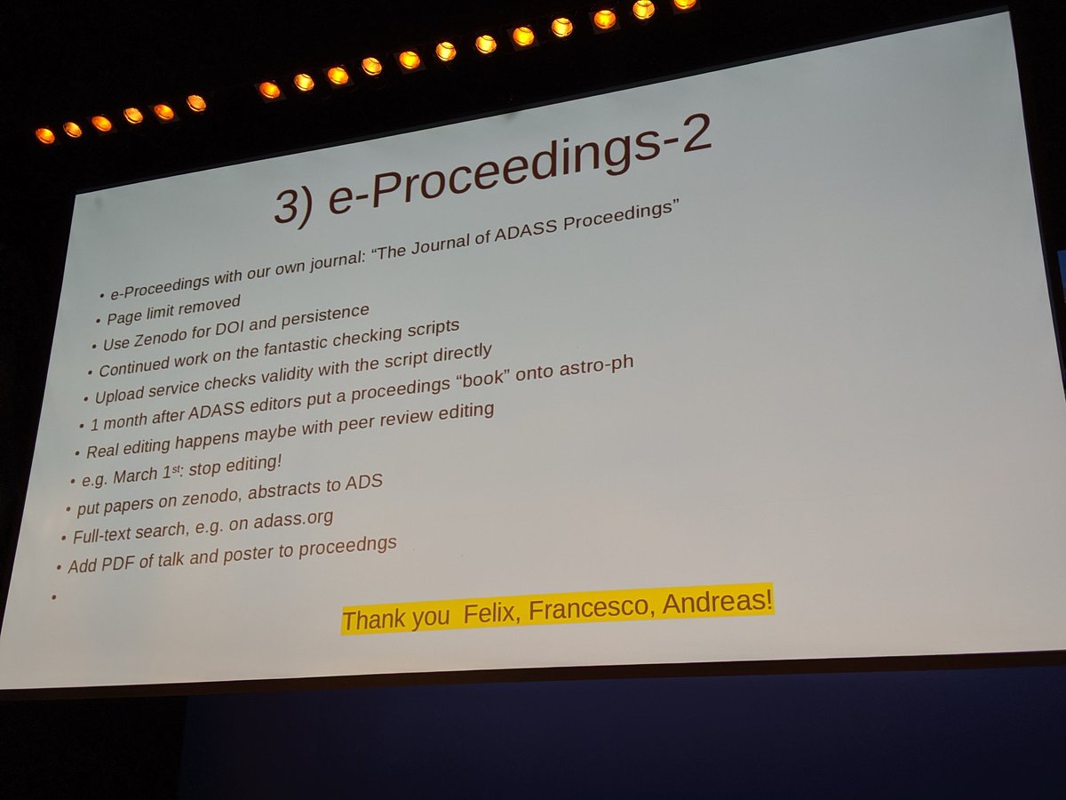 Proceedings should be published in six months. Papers are important but don't have to be on paper. The 2nd and 3rd options, digital-only with and without ASP roughly tied as most preferred.
#ADASS2019