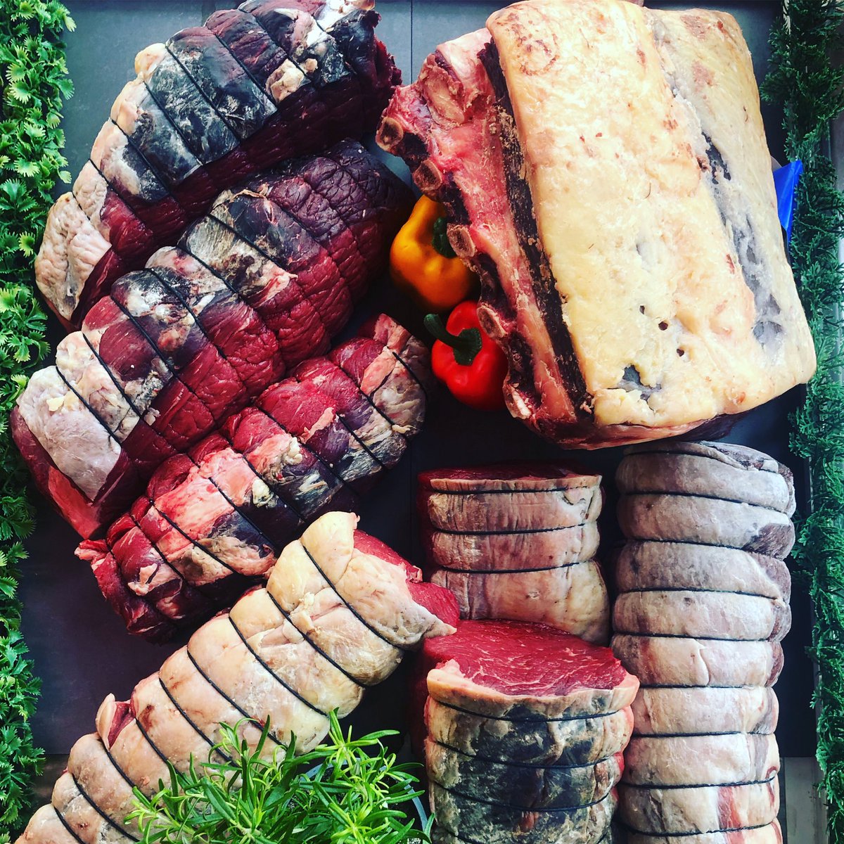 J L Butchers Ltd (@jl_butchers) on Twitter photo 🤩 Check our this beautiful beef in the window today! #BeltedGalloway looking lovely in <a href="/henrywinningco/">Henry Winning & Co</a> black twine! <a href="/SurreyLife/">Surrey Life</a> #SLFDA #SurreyButcherOfTheYear #JLMEAT #woking #surrey #westbyfleet 🤩 Check our this beautiful beef in the window today! #BeltedGalloway looking lovely in <a href="/henrywinningco/">Henry Winning & Co</a> black twine! <a href="/SurreyLife/">Surrey Life</a> #SLFDA #SurreyButcherOfTheYear #JLMEAT #woking #surrey #westbyfleet