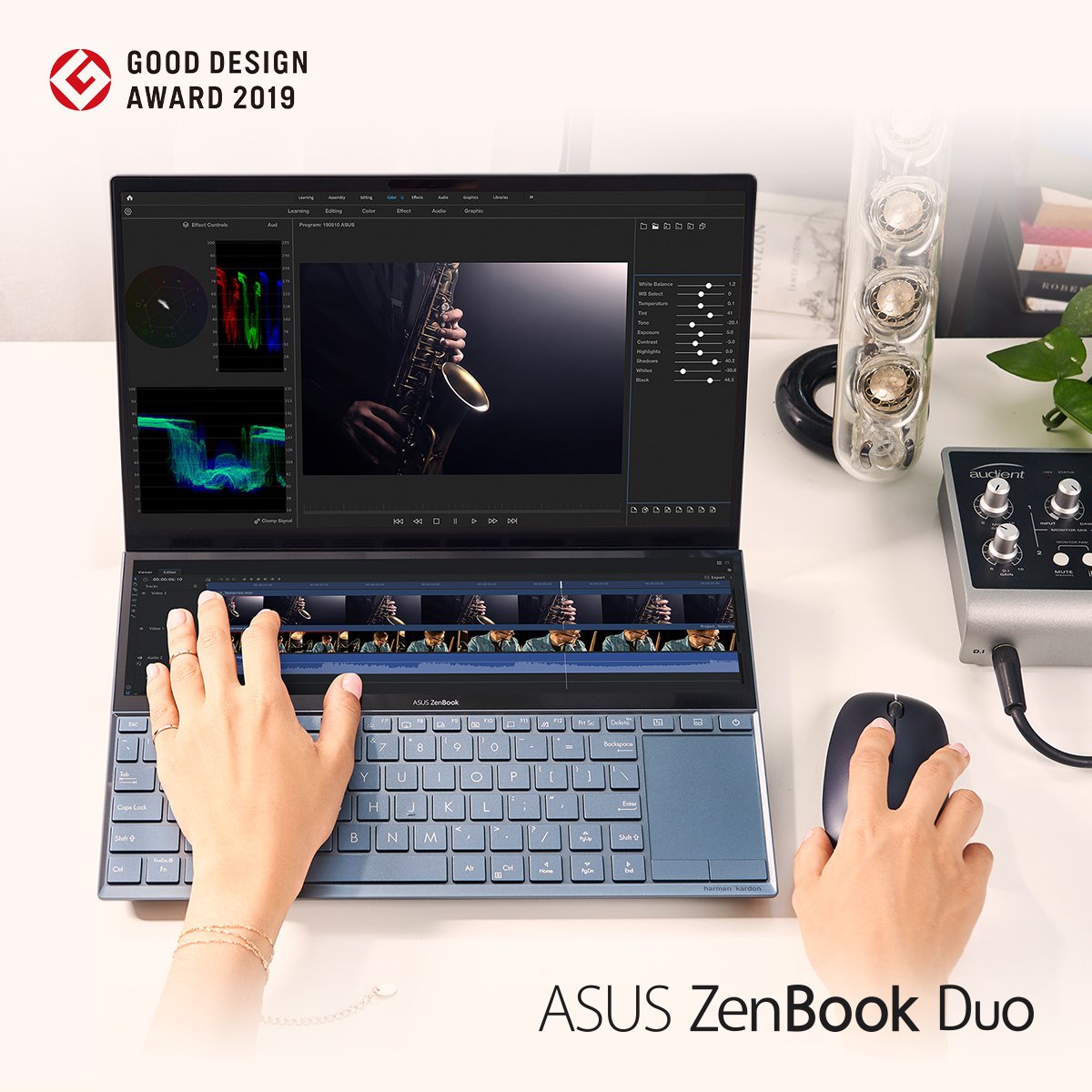 ASUS's tweet image. #ZenBook Duo and ZenBook Pro Duo not only leads the performance pack, it also won this year’s Good Design Award! 🏆 #CreateTheUncreated Learn More: bit.ly/ZenBookSeries_…