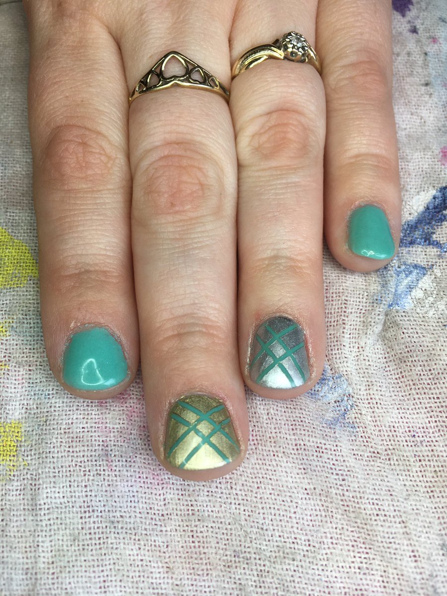 Gnails On Twitter How Fun Are These Tiffanygreen Nails With