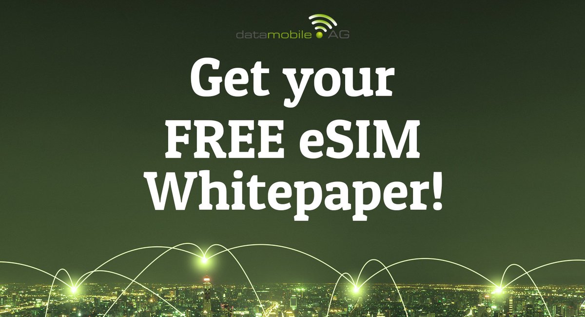 datamobileag's tweet photo. Join the future 🚀 and get your FREE eSIM Whitepaper here: 👇
https://t.co/CuXQlkTdNi

#datamobileag #eSIM #multiimsi #m2msim #iotsim https://t.co/gehGFhMgUd