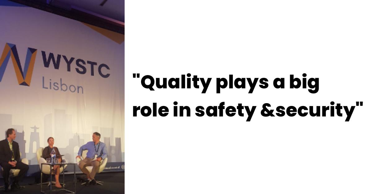 "Quality plays a big role in safety &amp; security.<a href="/FederationEIL/">Federation EIL</a>  is taking the initiative to elevate the quality" Christina Thomas emphasizes the value of quality standards in effective programming in panel with Joël Marier <a href="/ebiconsulting/">EBI Consulting</a> , Andrew Procter @african_impact at <a href="/WYSTC/">WYSTC</a>