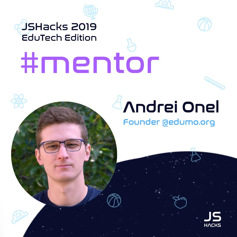 Get to meet the #mentors and we are more than happy to introduce Andrei Onel 🤘
Andrei always had a interest for education and technology. Inspired by Khan academy, he founded edumo.org, which offers free online math videos and exercises.
👉 jshacks.io