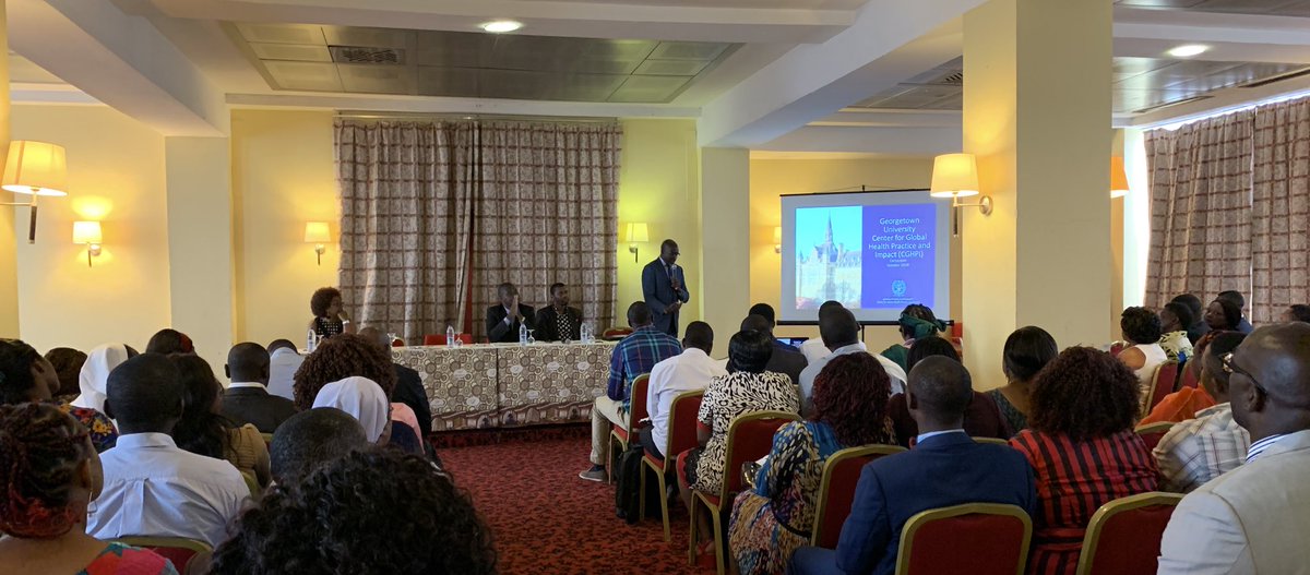 Co-Director <a href="/DeusBazira/">Deus Bazira</a> introduces <a href="/Georgetown/">Georgetown University</a> and <a href="/GU_CGHPI/">Center for Global Health Practice and Impact</a> to #DelegationRegionaldelaSante of the Centre Region, Cameroon and how we hope to work together to achieve epidemic control of HIV/AIDS in Cameroon. #SantePublique