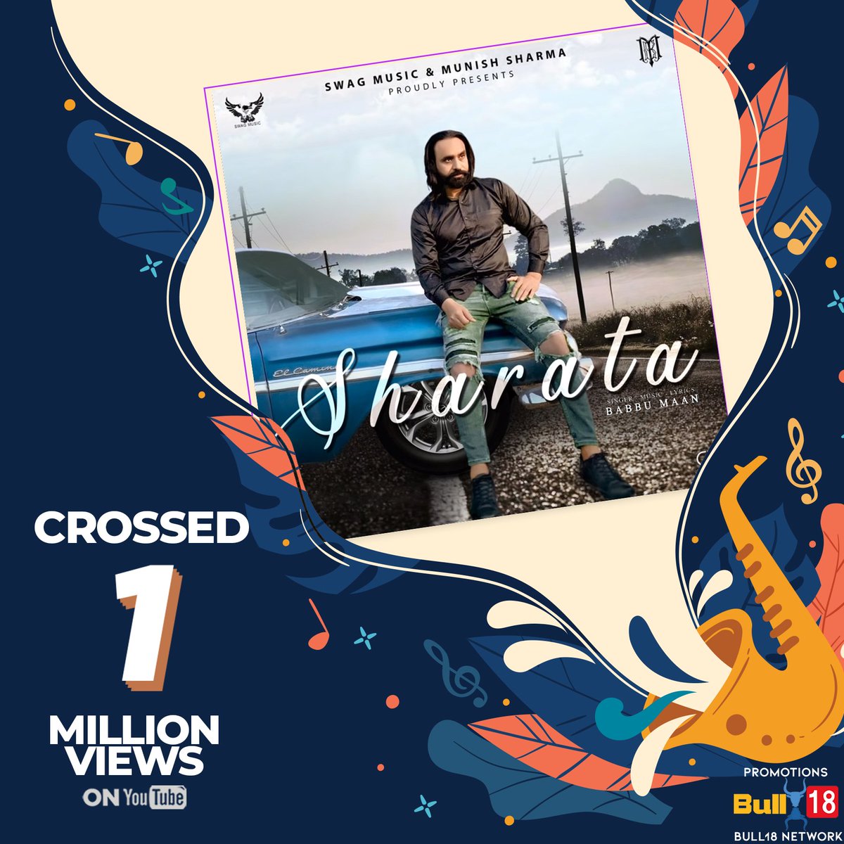Bull18Network's tweet photo. #Sharata by @BabbuMaan marks its milestone with #1MillionViews on Youtube!!

Check out the video on YouTube:
https://t.co/TullcSJkJr https://t.co/uKqGZrhbW6