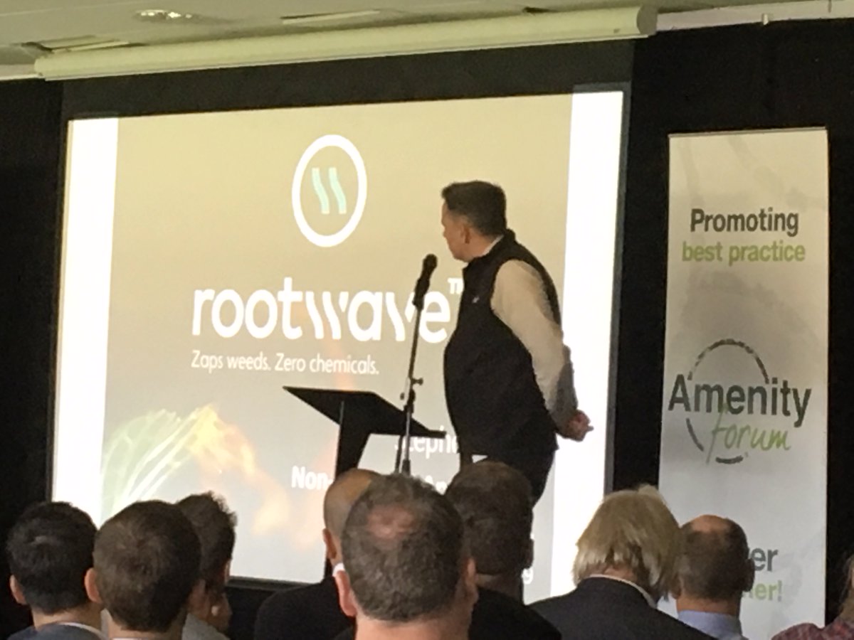 Stephen Jelley, Rootwave
Non-Chemical approaches including electricity
#amenitymanagement
<a href="/RootWave/">RootWave | Zaps Weeds | Zero Chemicals</a>