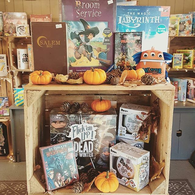 Calling all witches, wizards, ghouls and zombies! We have lots of games in stock perfect for this Halloween, from Harry Potter Dobble to the witch hunting Salem to villager eating Werewolf and more! 
#halloween #boardgames #autumnleaves🍂 ift.tt/3251ePc