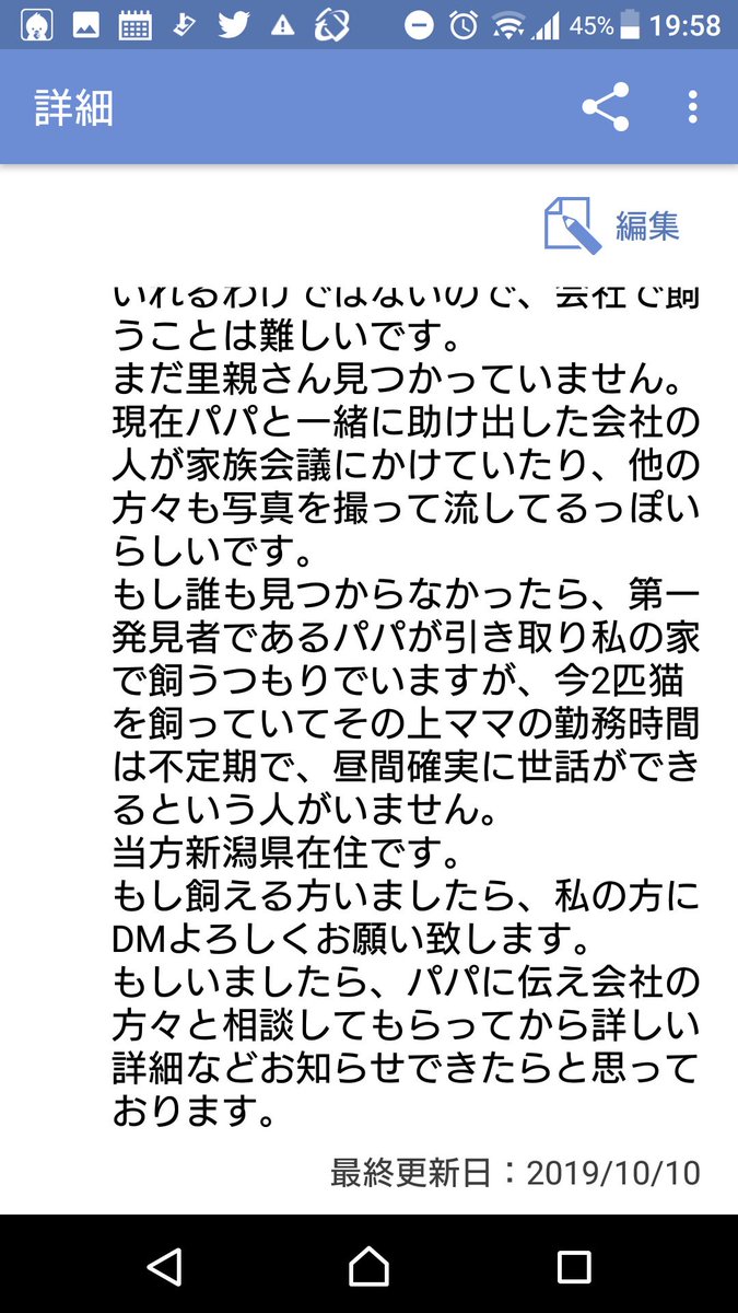 ikmyu__26's tweet image. 今日パパと会社の人が会社の木材が入ってるコンテナから子猫を救出しました。
多分生後2週間も経ってなく、まだ目も開いていません。
今日は事務員さんが家で世話をしています。
まだ里親さん募集中です。
3、4枚目の画像の説明も見て頂いけたら幸いです。
#里親募集中 #子猫里親募集 #猫 #拡散希望