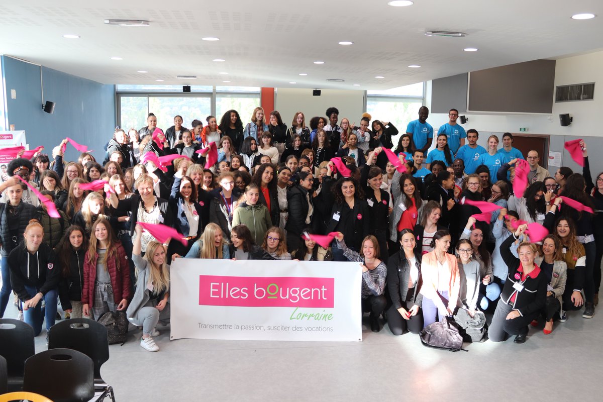 Forte mobilisation pour la journée ENERGIE parrainée par EDF ce matin à POLYTECH NANCY - 120 collégiennes - plus de 20 marraines issues de #EDF #BATIGERE #ENEDIS #TOTAL #SOLVAY #EIFFAGE-ENERGIE - merci à AGNES et VERONIQUE !