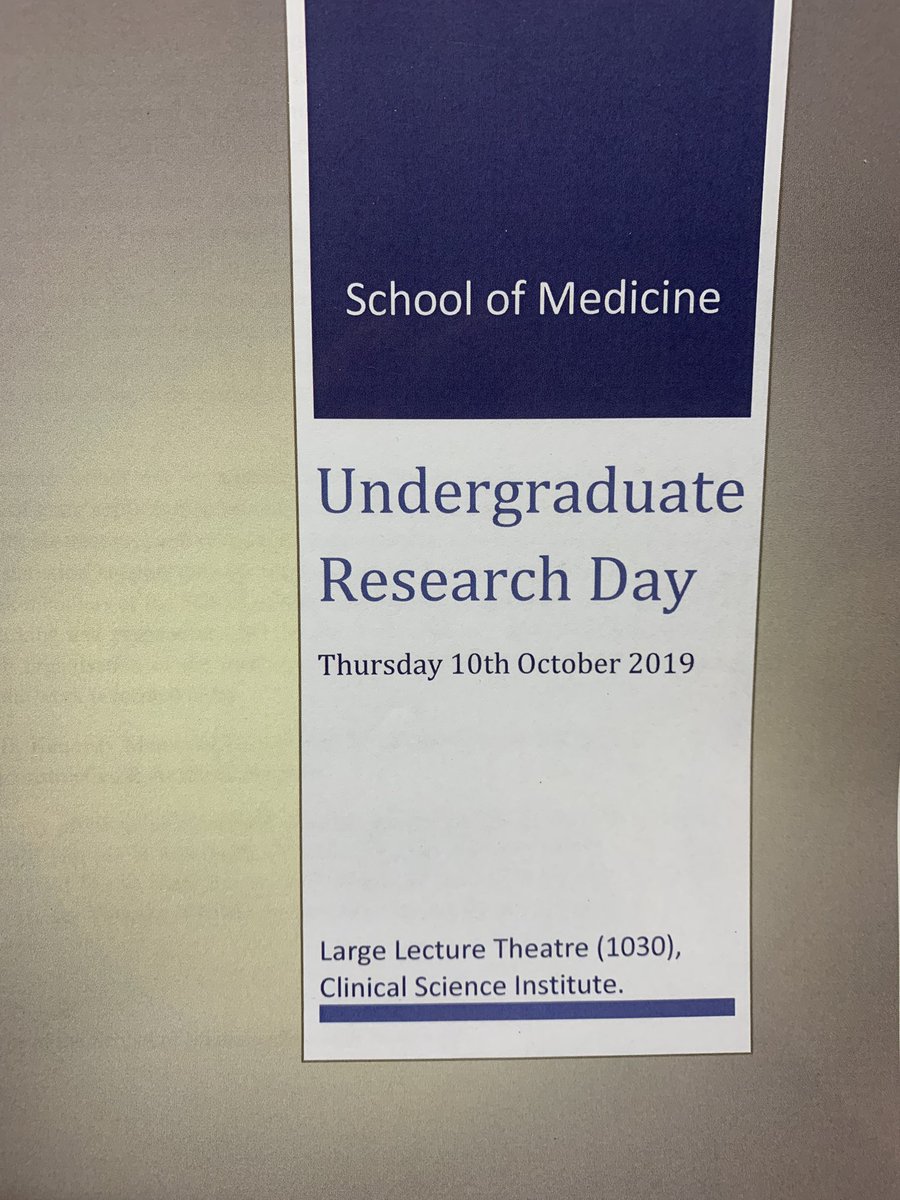 Great day at the undergraduate research day 2019 @NUIGMedicine organized and co-ordinated by @RoisinMDwyer. Very impressive students enthusiastically presenting their funded 8-week research projects @ResearchatNUIG @hrbireland @wellcometrust