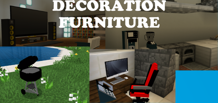 Mcpe Dl On Twitter Decoration Furniture Addon Working Furniture Updated Https T Co 3bclw9fpym By Lanze1500