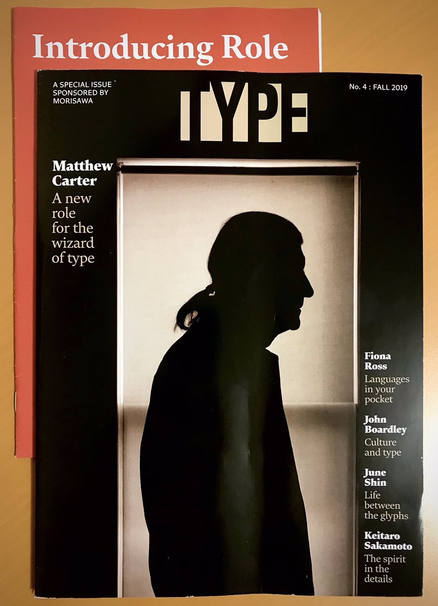 Thank you very much! <a href="/TypeNetwork/">Type Network</a>, <a href="/mo_ri_sa_wa/">Morisawa-USA</a>, <a href="/JuneShinDesigns/">June Shin</a> I love it! ❤️ #TYPE No.4, Fall 2019 #typography <a href="/typemag/">Jeremy Alford</a>