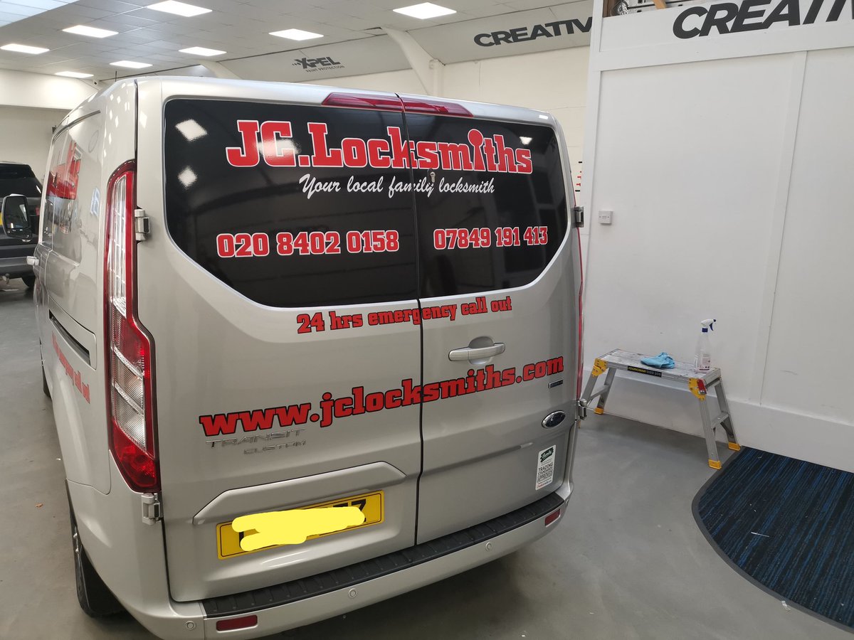 jclocksmiths's tweet photo. OK here it is a peek at the new van again great job again by @CreativeFXwraps always do a great job. #Bromley @BeckBromFL your local family locksmith. https://t.co/zzqcijtKf4