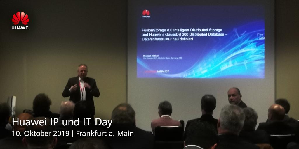 HuaweiEntDE's tweet image. Vielen Dank auch an Michael Hoelken für den Beitrag: #FusionStorage 8.0 Intelligent Distributed Storage und Huawei’s GaussDB 200 Distributed Database. Wir wünschen allen Teilnehmern nach dem langen Tag einen entspannten Ausklang und hoffen es hat Ihnen gefallen!