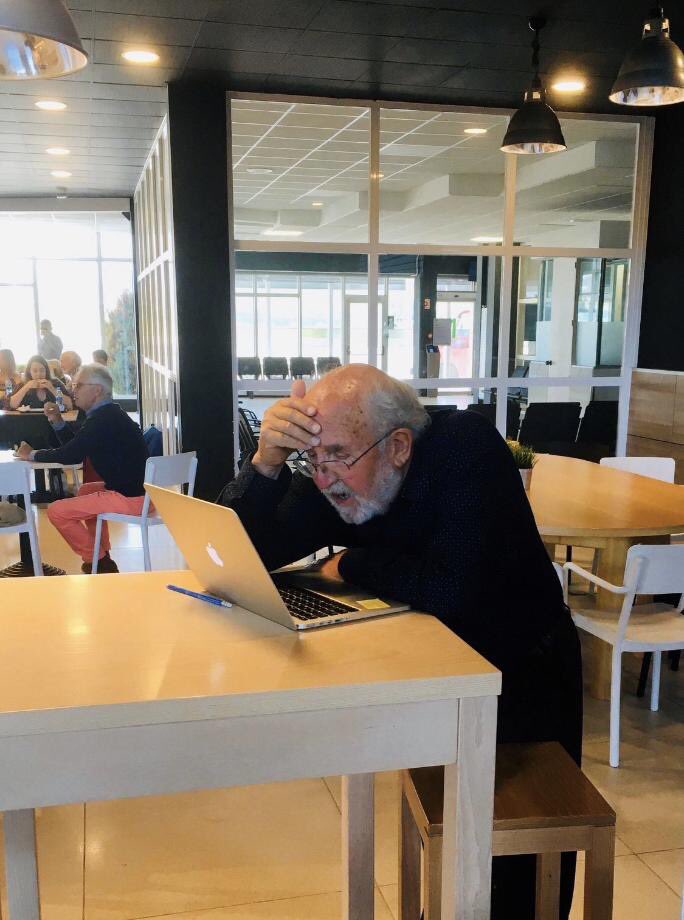 Nobel Prize recipient Prof Michel Mayor seeing the announcement of his award. Imagine what is going through his mind.                                             You have brains in your head. You have feet in your shoes. You can steer yourself any direction you choose. Dr. Seuss