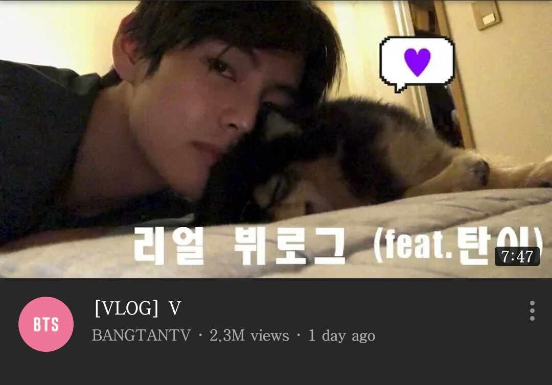 VsnatchedMySoul's tweet photo. #EpicTaehyung 627

7:46 minute long #BTSV Vlog First 24H:

2.3M Views
508K Likes
27.761 Comments

1M 4H
2M 18H

Youtube Trending:
#16 Worldwide 🌐
#5 Korea
+ other Countries

Twitter Trends:
#1 Worldwide 🌐 #VonVacation
#15 #TaehyungTannieTime
#17 Tannie

>https://t.co/NBmGqUyqOe https://t.co/nIXWN8gmcu