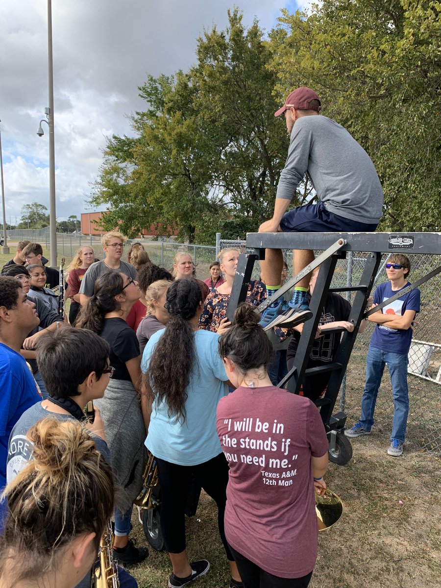 <a href="/BastropHSBand/">Bastrop HS Band</a> is ready for Saturday’s competition....but first a selfie!