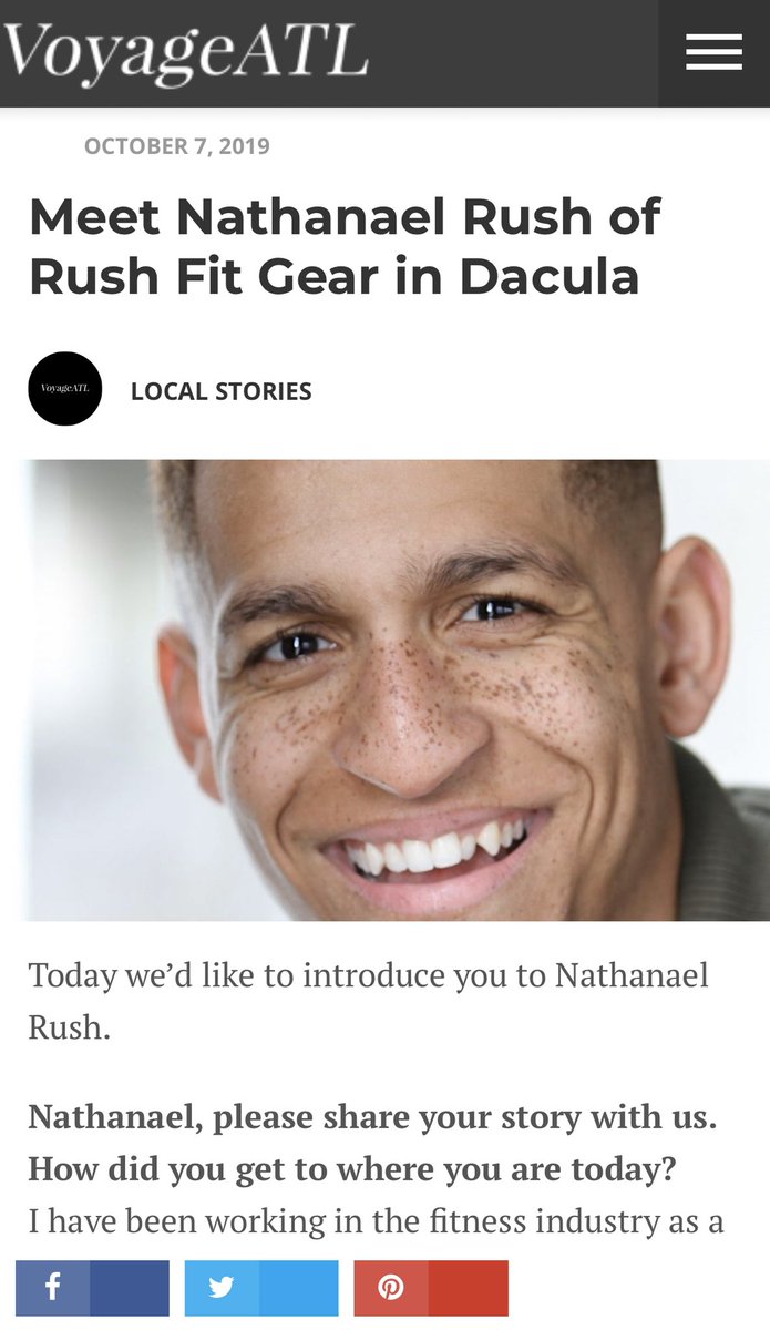 nerush24's tweet photo. You can check out my full interview with VOYAGE•ATL about the start and growth of my company RUSH FIT GEAR! 
It’s online now! https://t.co/0soZlpl8qA