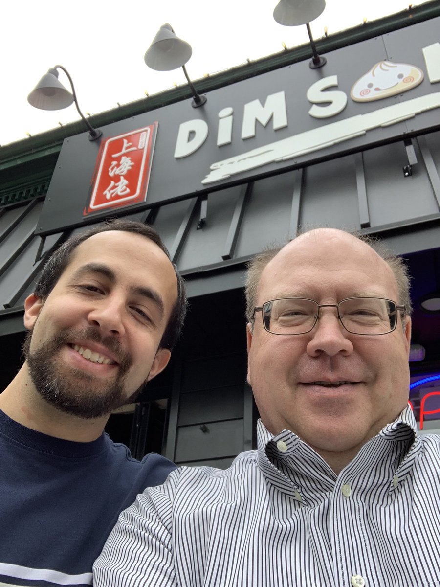 Great to have Dim Sum in Media and talk neuroscience with ⁦<a href="/JeffOnTheBrain/">Jeff Gauthier</a>⁩, the newest faculty member in Biology ⁦<a href="/swarthmore/">Swarthmore College</a>⁩!