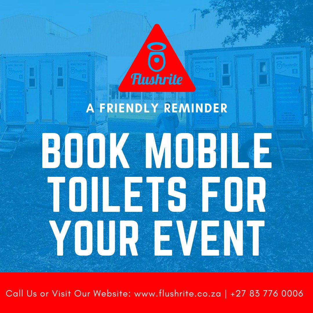 Flushrite on Twitter "👩‍💼Portable Toilet Hire In and Around Durban Call To Hire Today! 👉