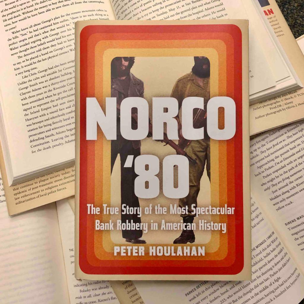 Join us Saturday October 19th from 12pm-4 as we welcome author @peterhoulahan for a signing of Norco 80': The true story of most spectacular bank robbery in American history. #142bn #peterhoulahan #Norco #Norco80 #bankrobbery #southcorona