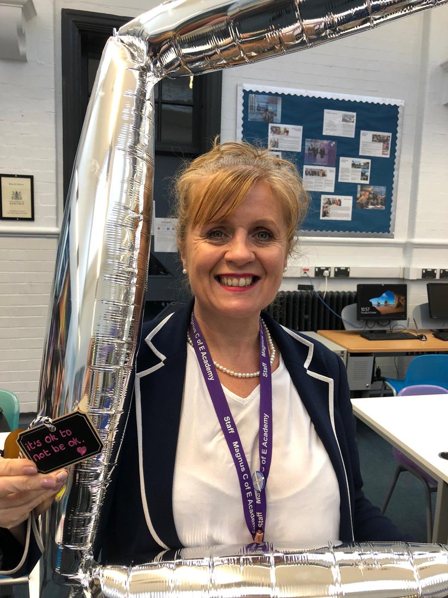 magnuscofe's tweet photo. For #WorldMentalHealthDay we put ourselves ‘in the frame’ to show anyone can struggle with their mental health but that as a school we are here to support each other. It’s an important issue to our SLG & they’ve created a brilliant initiative called #magnusminds https://t.co/95roRKqOp7