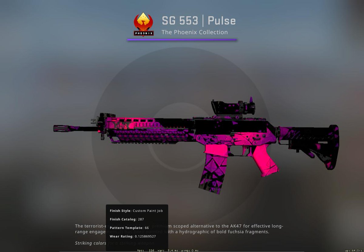 stownycsgo's tweet photo. 🚨GIVEAWAY 🚨

SG 553 | Pulse (MW)
 
▶️follow @stownycsgo 
▶️retweet &amp; like this tweet
▶️tag 1 friend

Winner will be drawn @ 20.10.19😊✌️
 
Good Luck🍀

#Giveaway #CSGO #CSGOGiveaway #Skins https://t.co/kKyZujxKVy