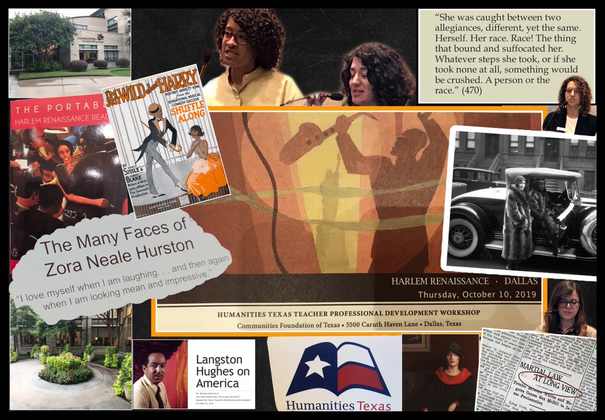Spending the day studying an awesome period in American history: The Harlem Renaissance – thanks, <a href="/humanitiestexas/">Humanities Texas</a> 👍🏻