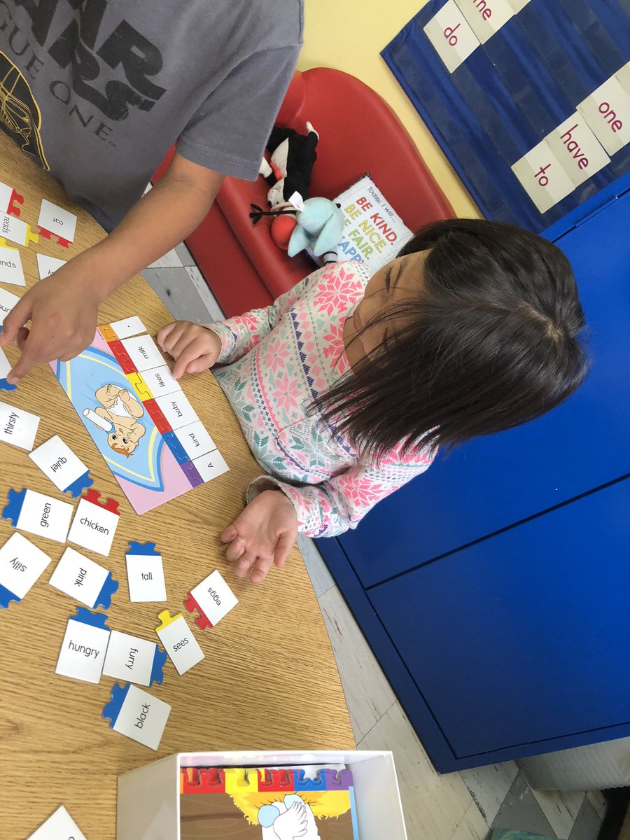 Skill- building puzzles provide students with essential sentence practice ! #ESL#pictureclues#1stgrade#partnerwork
