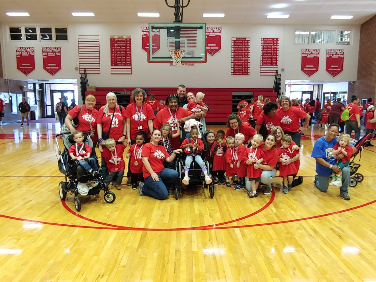 Lee M Waid at All Stars Day - gold medals for everyone! #FCPSVA #HawkTalk