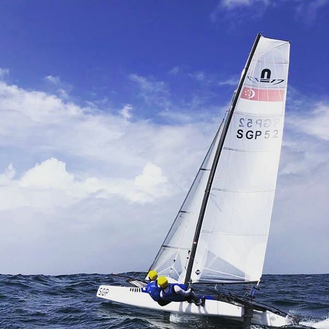 [Repost] <a href="/jd/">jon bradford 🚌🚚✈️🚅⛴</a>.sailing Just back from a 3 week training camp at the Olympic sailing venue in Enoshima. Really great to be training with the Austrian 🇦🇹 and Japanese 🇯🇵 teams these weeks. Less extreme weather this time but learnt a lot about the shifty east… instagram.com/p/B3b1yeagceC/