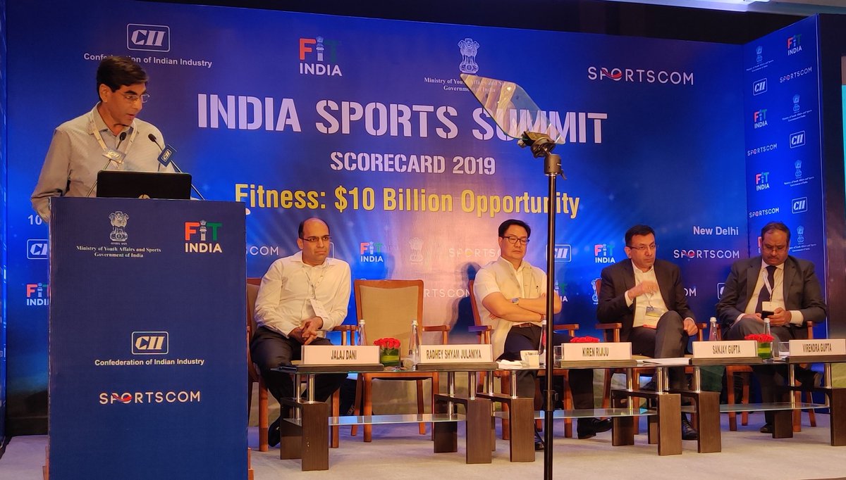 Laughing is the best form of fitness 
Enjoying some lighter moments with Friends!  <a href="/afsarzaidi/">Afsar Zaidi</a> <a href="/hrxbrand/">HRX</a> Anupam Goswami   <a href="/ProKabbadi/">Pro Kabaddi</a>  
Fun Panel by <a href="/suhailchandhok/">Suhail Chandhok</a> <a href="/CIISports/">CII Sports</a> #FitIndiaMovement #IndiaSportsSummit <a href="/GOQii/">GOQii</a> #BeTheForce