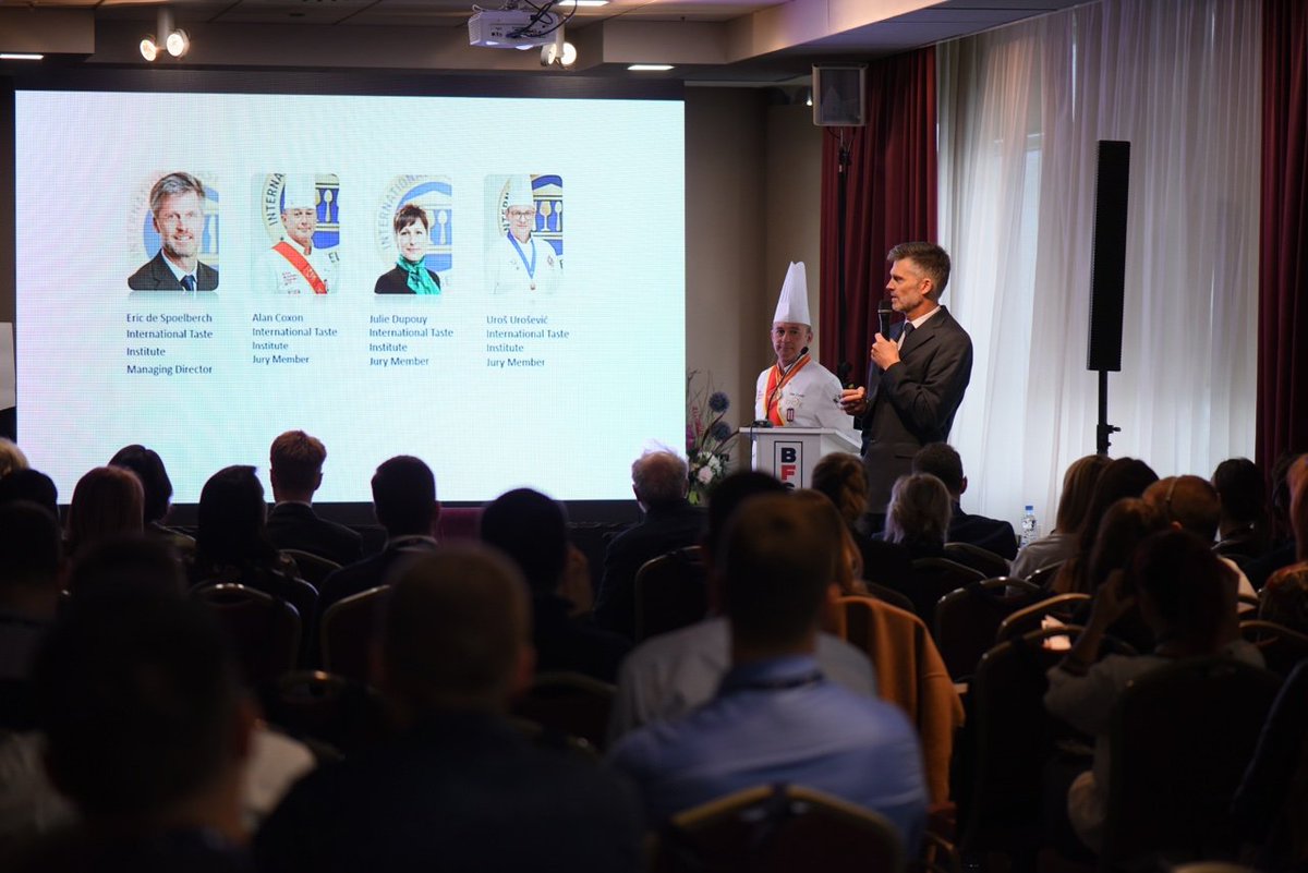 So many interesting topics here on the first day of <a href="/BGFoodShow/">Belgrade Food Show</a>. We must admit that we are very excited and hungry for more! 
<a href="/josefilipetorre/">Jose Filipe Torres</a>  <a href="/bloomconsult/">Bloom Consulting</a>  <a href="/itqi/">International Taste Institute</a>  <a href="/alancoxon/">Alan Coxon Global Culinary Consultant</a>  @JulieDupouy1  #BFS19