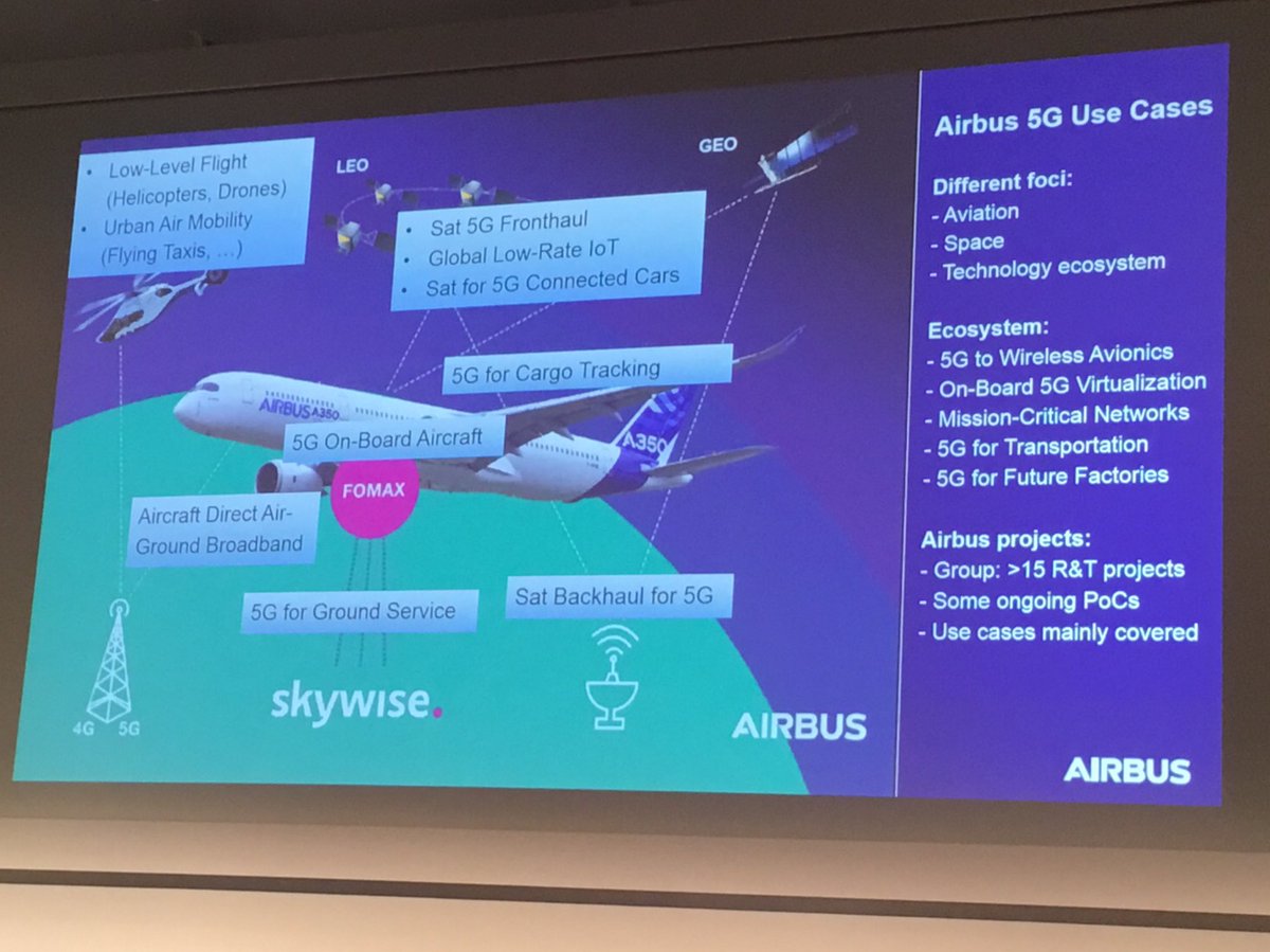 KreherRalf's tweet photo. #5G use cases presented by @Airbus at #5GCMM https://t.co/BkcjtWNCNG