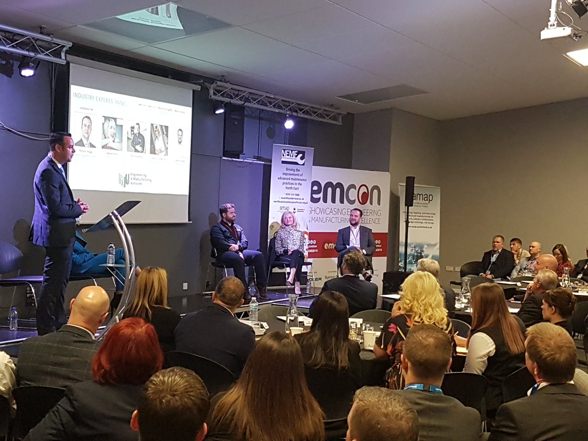 emconshow's tweet photo. We've also heard from Valda @GoodfellowsLtd as Richard from @JacksonHoggRec gets the panel debate underway #EMCON2019 https://t.co/dsNaAPxw4M