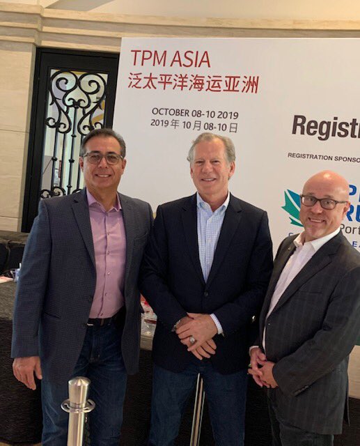 PortTampaBay's tweet photo. “Telling the Story is Selling the Story” – #Florida growth is at the heart of our drive to expand and provide customers with greater efficiencies for their cargo - EVP #RaulAlfonso #WadeElliott @JOC_Events #TPMAsia with #PortsAmerica #DougWray and @FloridaPorts https://t.co/7VNTXJDwIv
