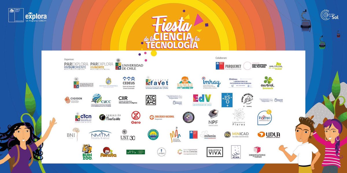 CentroCIIR's tweet photo. Por sexto año consecutivo participaremos en la Fiesta de la Ciencia y la Tecnología #explora2019. ¡Nos vemos sábado y domingo en el @parquemetminvu! https://t.co/fq9h8KB4QK