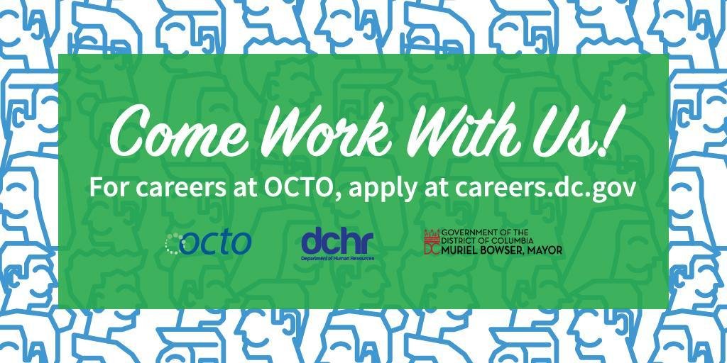 OCTODC's tweet photo. 🚨 Join our team! We have new positions available right here at #OCTODC — Apply today https://t.co/gBgQcwrvyt! #dctech

➡ Facility Operations Specialist #DCNET | https://t.co/hJEICR7qaH
➡ (4) Business Analysts | https://t.co/OdxLyLVVM7 https://t.co/BJvxD27wRL