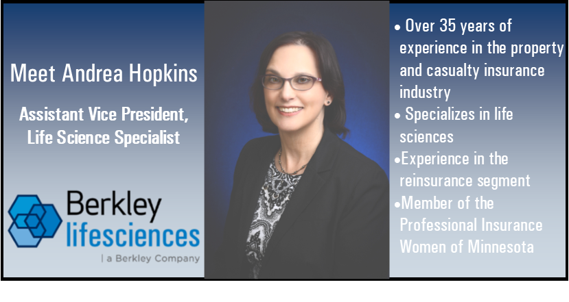 BerkleyLifeSci's tweet photo. Meet Andrea Hopkins, @BerkleyLifeSci AVP &amp; #LifeScience Specialist.  Learn more about Andrea at https://t.co/kMZ1A8jf0N https://t.co/xQ7lZjSuxE
