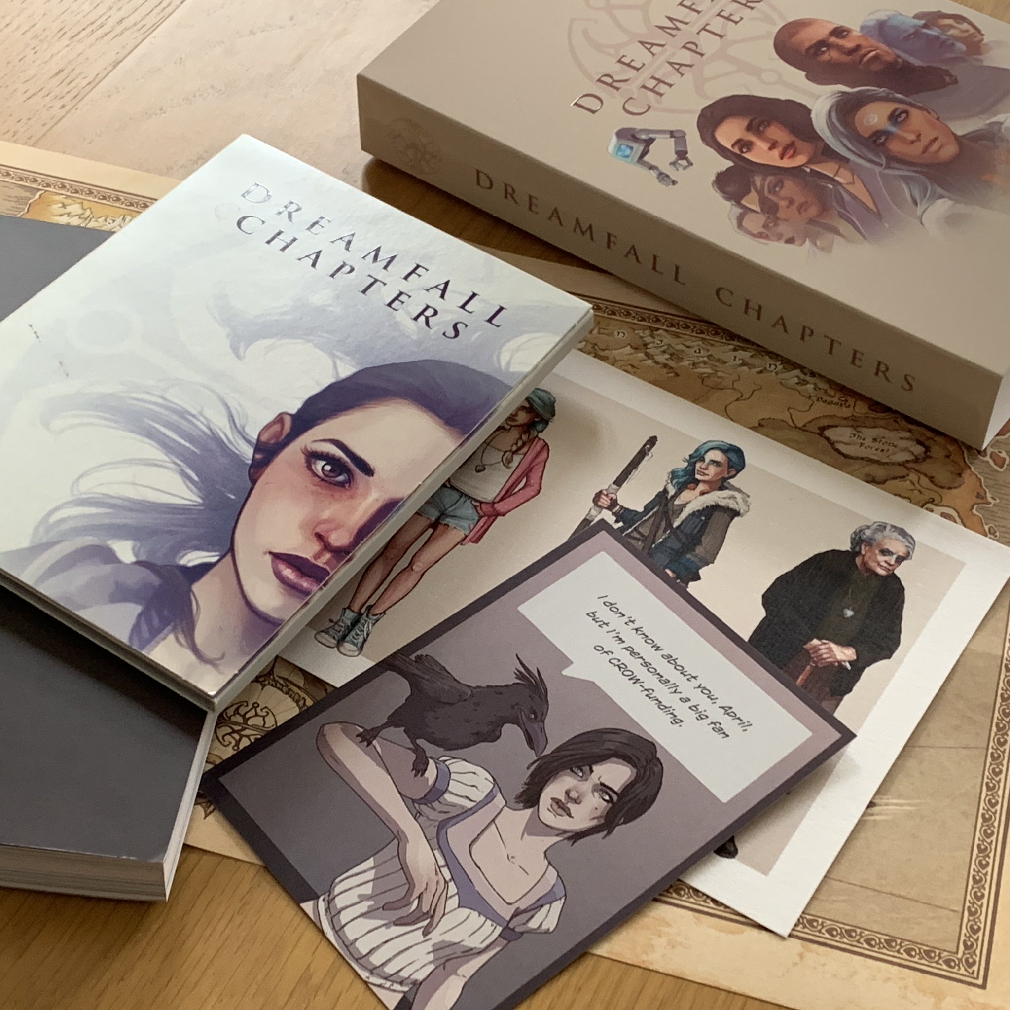 Ragnar Tornquist Unboxing The Special Backers Edition Of Dreamfall Chapters Still Missing The Wonkers Usb Key Soundtrack Cd Both In Production And Arriving Shortly But Otherwise Complete Looks And