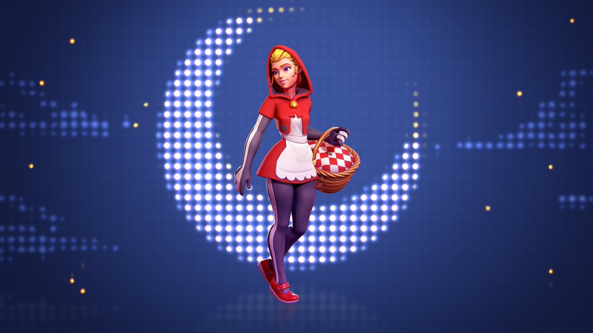 Meet Red Riding Hood Emily! She's ready to teach the Big Bad Wolf Risk some manners. 👩🧺🔜🐺☠️

Outfit and matching emote now available in the season shop.