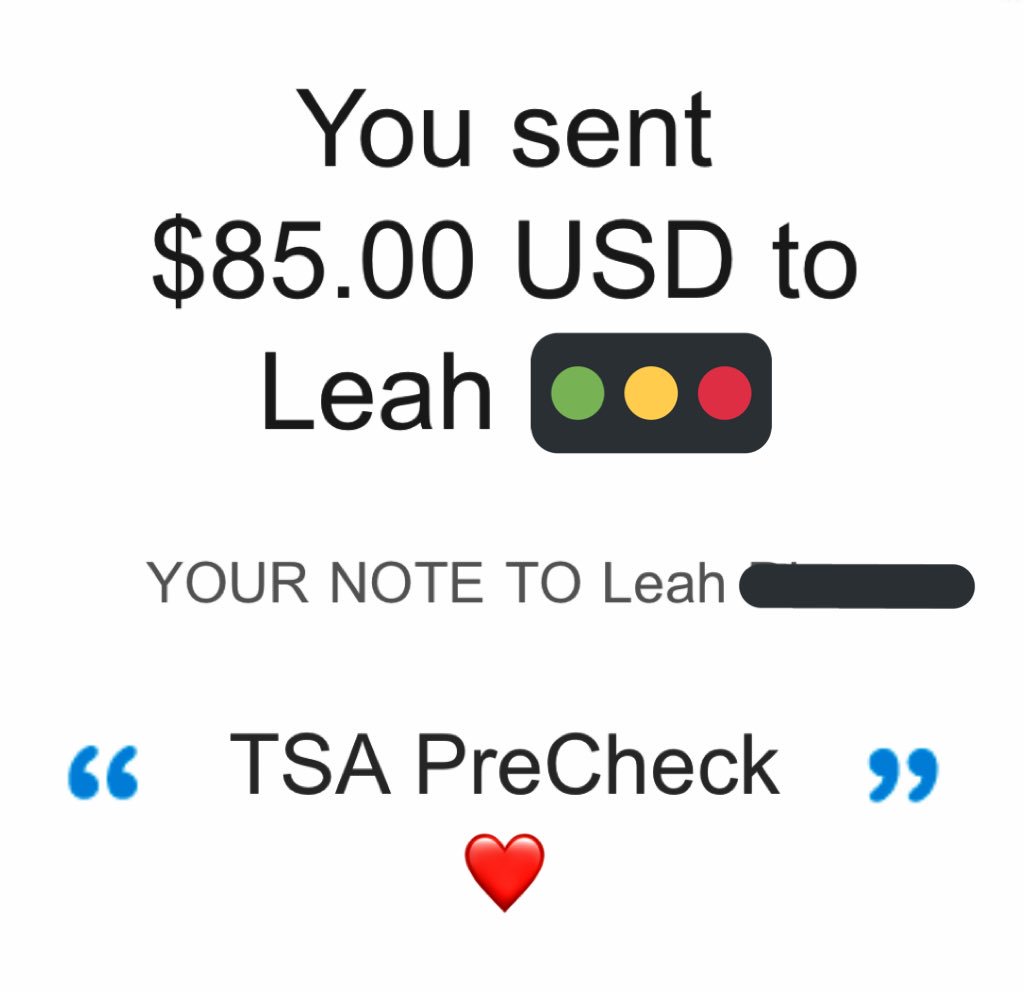 Hey! Did you know we’re giving out TSA PreCheck $$ to trans folks? 

Do you have an upcoming flight and are you anxious about dealing with TSA? PreCheck can help. Fill out this form to apply: forms.gle/Hv2RhZCdDSQ1CF…

If you want to support the initiative: paypal.com/us/fundraiser/…