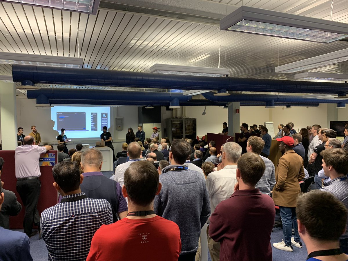 gracejansen27's tweet photo. Fantastic to see so many of the #IBM Hursley Labs come to support our new graduates presenting their #DevDojo projects 🙌🏻 https://t.co/WHso1r58i8