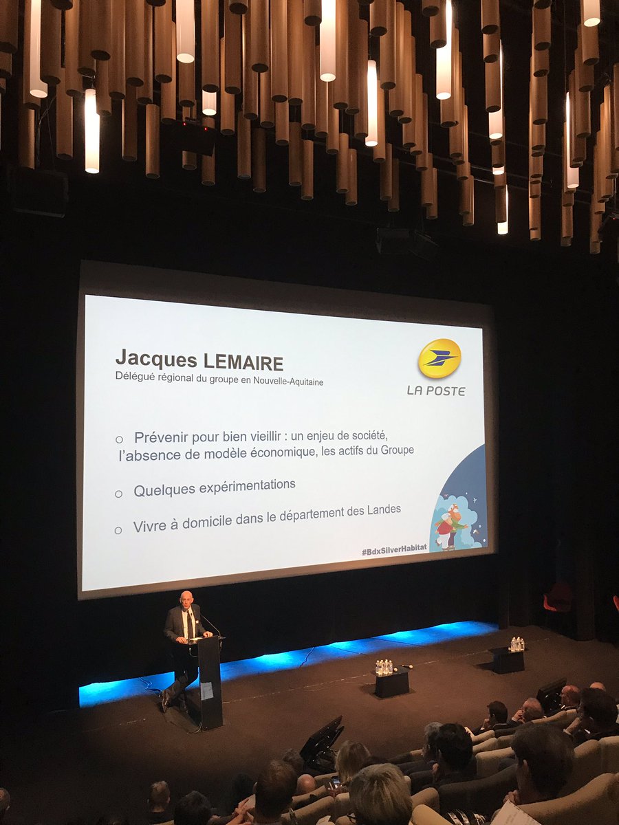 BdxSilverHabitat (@bxsilverhabitat) on Twitter photo Témoignage de Jacques Lemaire, délégué régional du <a href="/GroupeLaPoste/">La Poste Groupe</a> en Nouvelle-Aquitaine
Détection de la fragilité, portage de repas, insertion du numérique et bien d’autres actions collectives ! #SilverEconomie #bienvieillir #Prevention Témoignage de Jacques Lemaire, délégué régional du <a href="/GroupeLaPoste/">La Poste Groupe</a> en Nouvelle-Aquitaine
Détection de la fragilité, portage de repas, insertion du numérique et bien d’autres actions collectives ! #SilverEconomie #bienvieillir #Prevention