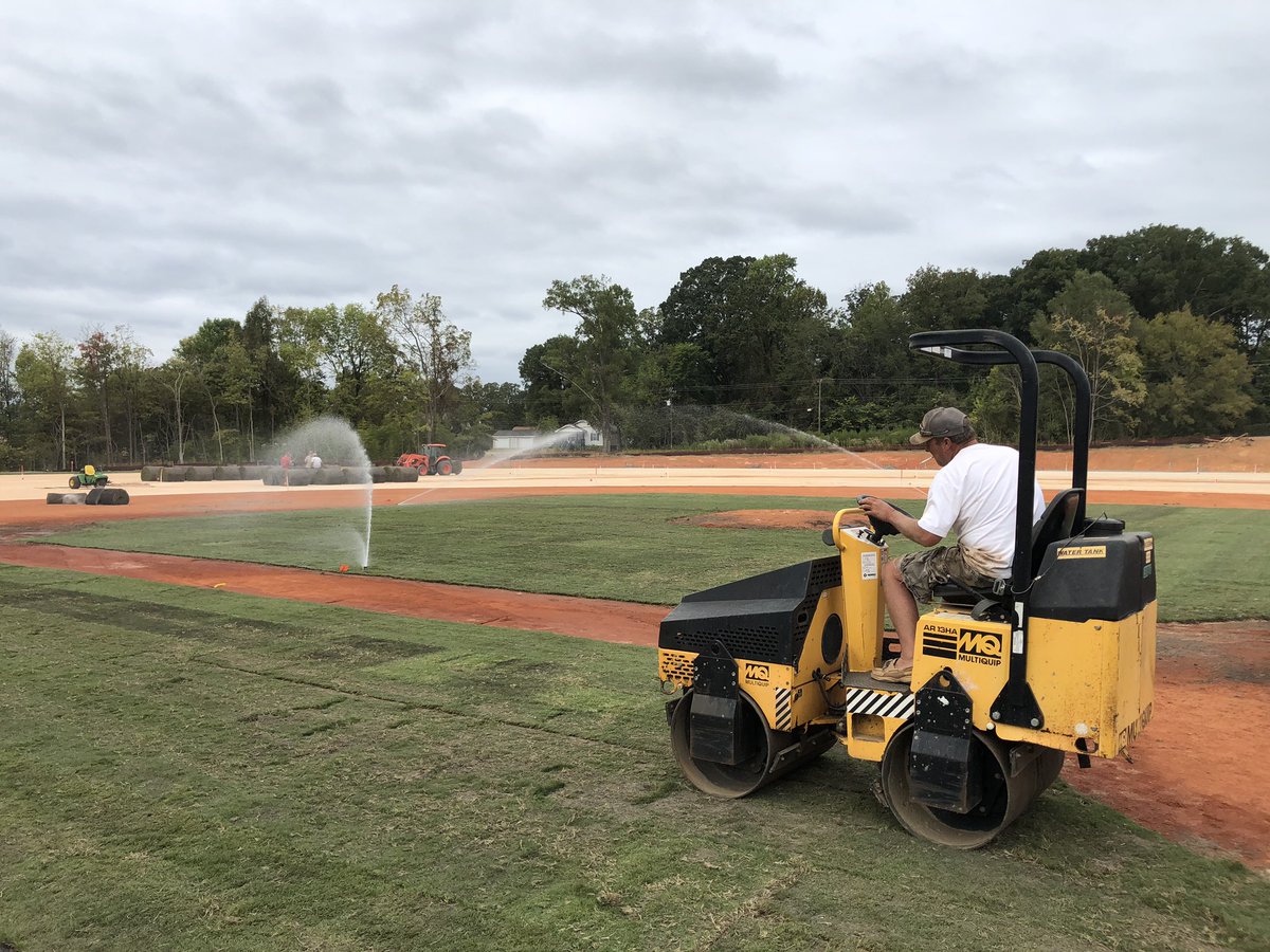 PepperPounds's tweet photo. The Tuckaseegee Dream Fields. Field 2 cmpl; laying the sod on Field 1. @MetroReds #UDACF @JeffSchaefer2 https://t.co/loC3naKUB2