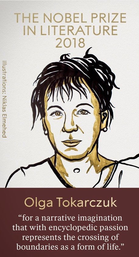 ptl9999's tweet photo. What a Great Day for Poland! Olga Tokarczuk awarded by the Swedish Academy @NobelPrize in Literature!!! 👏👏👏 https://t.co/RcxDAKIjHG