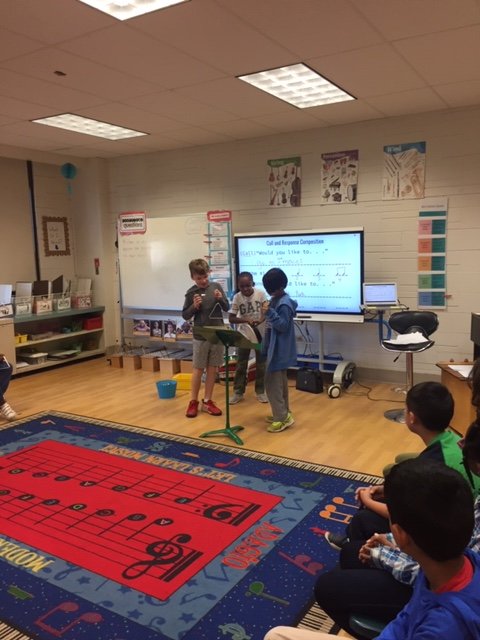 MDMusicSD735's tweet photo. 3rd graders learn about Call and Response in jazz music and create their own Call and Response compositions. @Skokie735  #simplyamazingSD735 https://t.co/2B7S2nz9f3