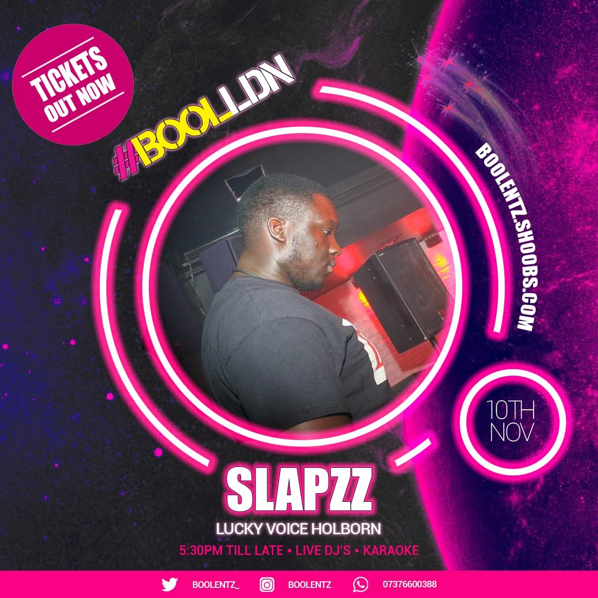 BoolEntz_'s tweet photo. BOOLLDN will be bringing you a concoction of sounds πΆfrom the Best of the Best π :
@aaatheonlyway
@j3music
@djslapzz
10th Novπ
#BOOLLDN #karaokesundays #cocktails #BOOLIANS https://t.co/leZ7knqmBG